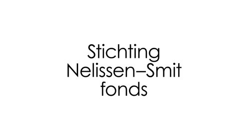 6 13 LOGO STICHTING NELISSEN SMIT FONDS